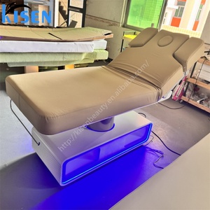 Kisen MOQ 1 Hot Sale European Style White <b>Electric</b> Beauty Bed Spa Massage <b>Table</b> with 3 Motors - Product Image 3