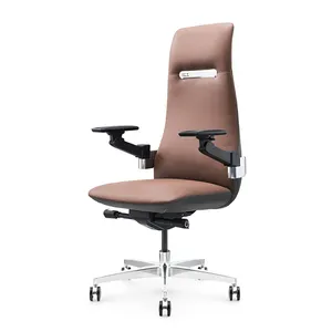 Multi-Color Maatwerk Luxe Commerciële Verstelbare Arm Executive Hoge Rugleuning Executive Lederen Bureaustoel