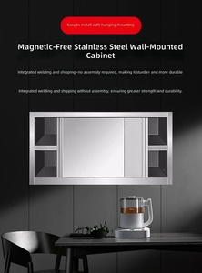 Armoire murale robuste en acier inoxydable et meuble de rangement pour l'organisation des équipements de cuisine commerciale - Product Image 5