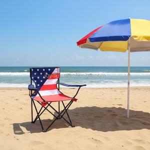 ओम कारखाने पोर्टेबल फोल्डेबल आउटडोर फर्नीचर स्टार-स्पैंगलेडस लोहे मछली पकड़ने समुद्र तट शिविर कुर्सी - Product Image 3