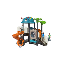 Tobogán Infantil Comercial para Exteriores EN1176, Plástico LLDPE de Grado Alimenticio, Barniz Resistente a Altas Temperaturas, Equipo para Parques Infantiles