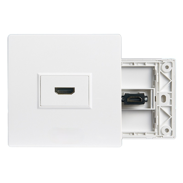Universal Embedded Multimedia Panel 4K HD Cable HD Video Digital TV Socket Plug Directly Into HD Wall Socket