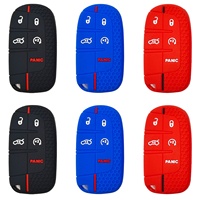 Coque de protection en silicone pour clé de voiture, texture nid d'abeille, 5 boutons, prix de gros usine