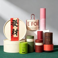 Caja de Cartón Redonda Biodegradable con Impresión Personalizada para Navidad, Envase Cilíndrico para Dulces, Chocolates, Bocadillos, Regalos, Tubo de Papel