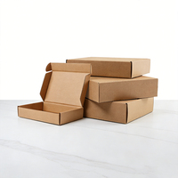 Boîte Express Rectangulaire Personnalisable Écologique en Matériaux Recyclés, Carton Ondulé Extra-Résistant, Lamination Mate, Cadeaux UV
