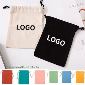 Wholesale New Style Fashion Custom Letter Recyclable Drawstring Jewelry Pouch with <b>Stickers</b> for Craft and Candle Use - Product Image 2