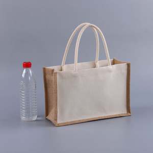 Bolsas de Yute Ecológicas Recicladas al por Mayor, Multifuncionales y Portátiles, Bolsas de Compras Reutilizables Personalizadas con Asas - Product Image 4