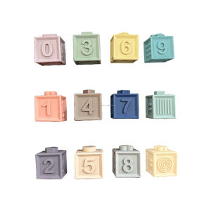 티 더 짜기 실리콘 빌딩 장난감 실리콘 베이비 소프트 블록 - Product Image 3