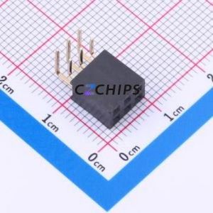 A2541HWR-2x3P Pin Socket Bent Lead Through Hole,P=2.54mm Connector 2x3P 2.54mm 2.54mm Square Hole - Product Image 1