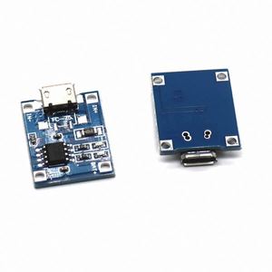 3.7v 3.6V 4.2V 1A Micro Usb 18650 Module de carte de charge de batterie au Lithium Modules de chargeur <span class=keywords><strong>Tp</strong></span> <span class=keywords><strong>4056</strong></span> Tp4056 - Product Image 1