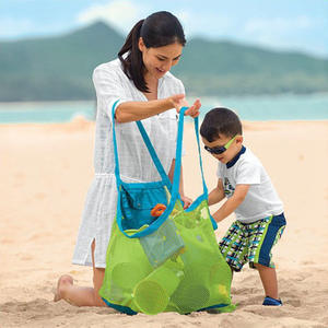 Grand sac de plage en maille multicolore, résistant au sable, pliable, portable, respirant, pour la piscine, la plage, les voyages, le rangement des jouets - Product Image 1