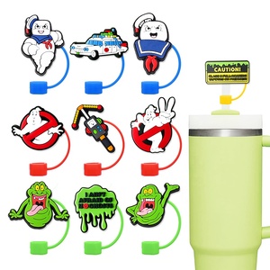 Venta al por mayor de adornos de 10 mm para puntas de pajitas, con diseño de la princesa Happy Lisa de dibujos animados, accesorio DIY para vasos - Product Image 5