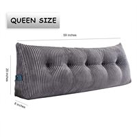 2023 Hot Sale Solid Pattern Großes dreieckiges Kopfteil Keil Bettruhe Lese kissen Kissen mit Rückenlehne Position ierungs stütze