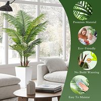 Palmier Areca Artificiel Courbé, Palmier Artificiel en Forme d'Éventail pour Dubaï, Plante Artificielle de Haute Qualité