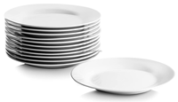 Linyi Queenza céramique porcelaine prix d'usine 8 pouces/8 "plats et assiettes vaisselle en porcelaine