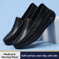 Nouvelles Chaussures d'Infirmier pour Hommes avec Coussin d'Air, Confortables, Semelles Souples Anti-Fatigue, Modèle à Enfiler, Solides, Antidérapantes, Respirantes, Durables, pour Hôpital