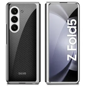 Capa de vidro personalizada de alta qualidade para celular Samsung Galaxy Z fold 5 capa com filme de concha