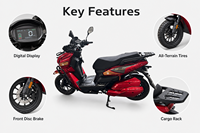 Large Quantity Custom Support Rear Rack Anti Collision Protector Comfort Brake System Electric Motorcycle for Adult Commuting