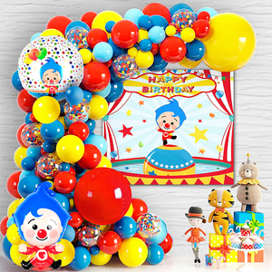 Kit de ballons en aluminium imprimés en quadrichromie pour toile de fond de clown de cirque, durable, pour fête d'anniversaire d'enfants - Product Image 1