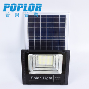Lámpara Solar Poplor de 60W IP67, Iluminación LED para Exteriores con Control Remoto, Panel ABS Impermeable - Product Image 4
