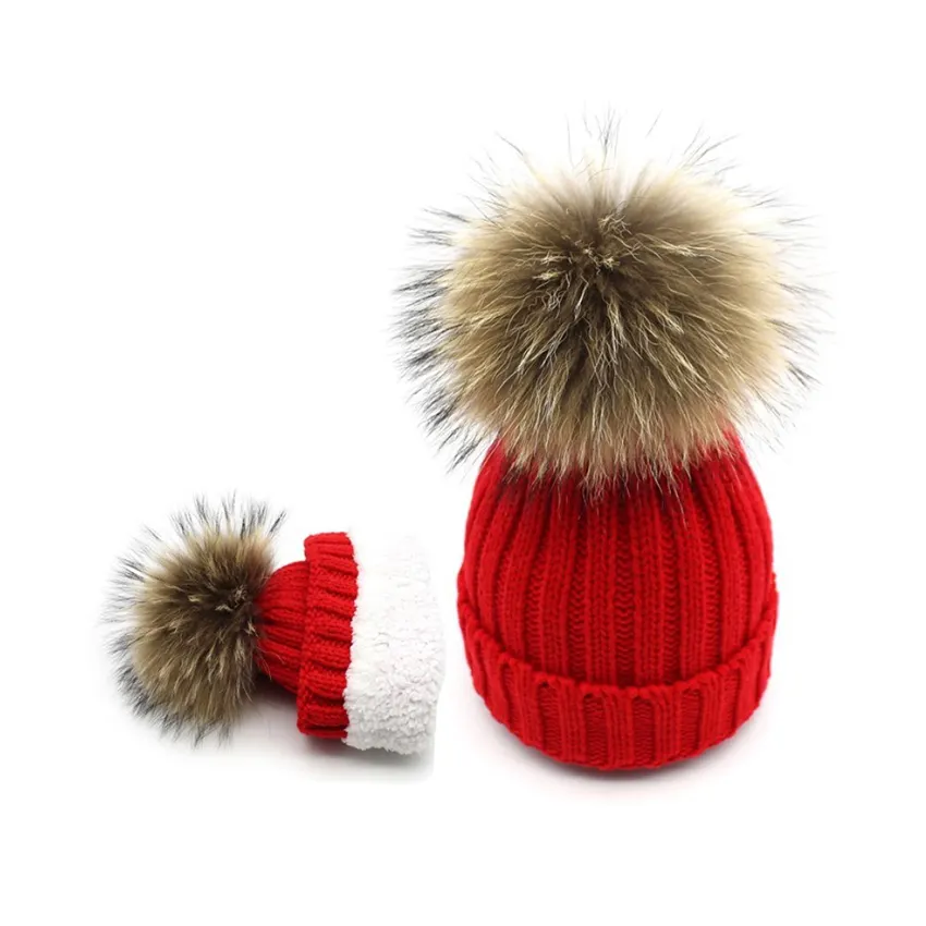 Chapéu de malha de inverno quente, chapéu de malha com forro de lã