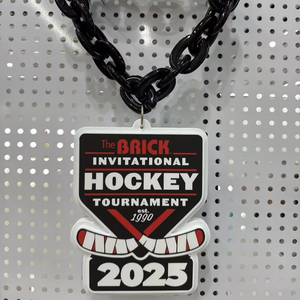 Collar de Cadena Personalizado 3D para Torneos de Rugby, Baloncesto y Hockey, con Imán Desmontable a través de Anillo, Figura Vibrante de EVA para Animadoras - Product Image 2