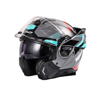 Casque de moto modulaire Scorpion FF906 à visière relevable, double visière, rotation à 180 degrés, certifié 3C, toutes saisons