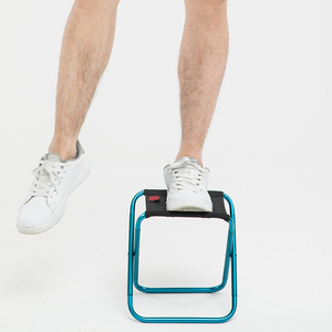 Tabouret de pique-nique pliable portable en aluminium pour l'extérieur, mini chaise de pêche avec rangement, mobilier ultraléger - Product Image 3