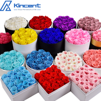Cadeau Saint Valentin Fleurs Préservées Avec Boîte Cadeau Rose Éternelle Décoration De Mariage Fête Des Mères