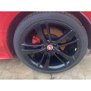 Per Jaguar F-Type ruote auto da corsa Set di 20 mulino a vento nero lucido - Product Image 2
