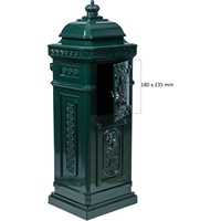 Grande boîte aux lettres autoportante imperméable, antirouille, décorative pour jardin, design résistant aux intempéries