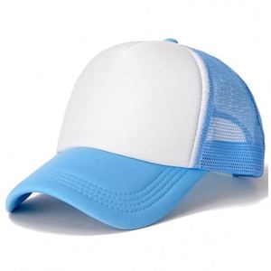 Polyester Foam Front Mesh Back 5 Panel 2 Tone Custom Trucker <b>Hat</b> Adjustable Mens Athletic Fitted Baseball Cap Casquette - Product Image 2