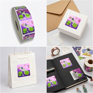 สติกเกอร์โฮโลแกรมมีกาวในตัวแบบม้วนสติกเกอร์โฮโลแกรมพิมพ์ภาพการ์ตูนออกแบบได้ตามต้องการ - Product Image 2