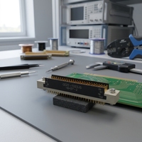 Connecteur Rectangulaire Haute Densité Série XJEC CE22, 102 Contacts, 4 Rangées, Plaqué Or, PCB/Soudure pour l'Électronique Aérospatiale et Aéronautique