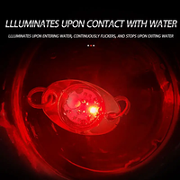 Nouvelle lampe de pêche LED miniature 4,5g, 200 heures d'autonomie, 1000M de profondeur, en forme d'œil, étanche, pour la pêche en haute mer