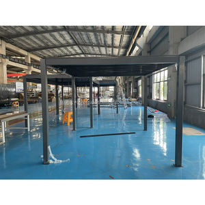 Usine directe <span class=keywords><strong>terrasse</strong></span> extérieure jardin lustre à LED Gazebo avec volets pliant Gazebo - Product Image 4