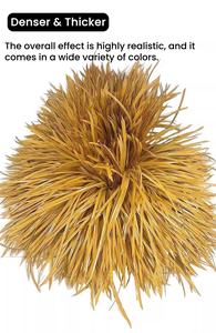 Tuiles de toiture en chaume <span class=keywords><strong>synthétique</strong></span> écologique Sense Green en plastique PE PVC, durables et ignifuges, vente en gros d'usine - Product Image 2