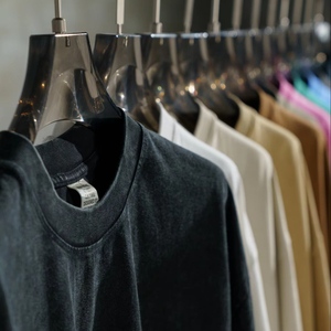 Acid Wash Colorful Drop-Shoulder Oversize T-Shirt Plus Size Vintage Heavyweight 100% Cotton - Product Image 1