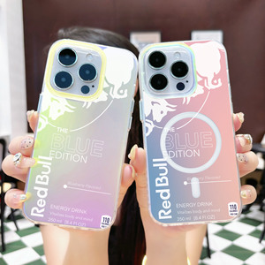 Coque de téléphone magnétique effet laser caméléon pour DIY, en PC, compatible avec les modèles 18/17/16/12/14/13/11, design IMD - Product Image 1