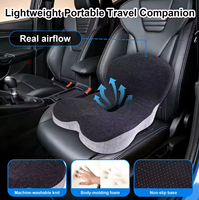 Coussin de siège orthopédique en mousse à mémoire de forme, soulagement des douleurs sciatiques et du coccyx pour la maison, le bureau, la voiture et les voyages