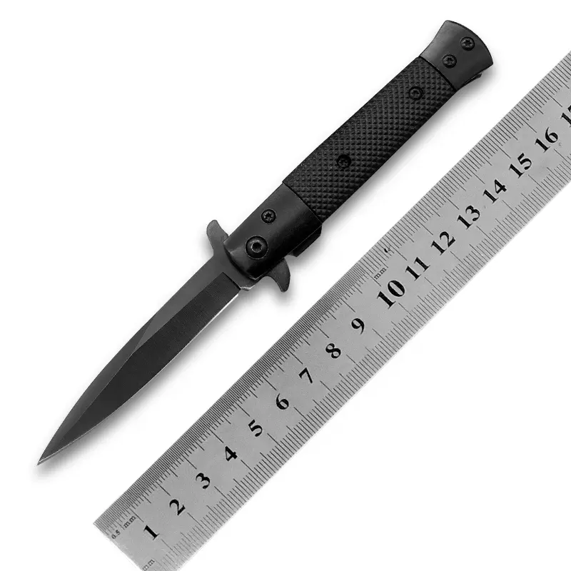 Cuchillo de bolsillo táctico plegable EDC, para caza, acampada y combate