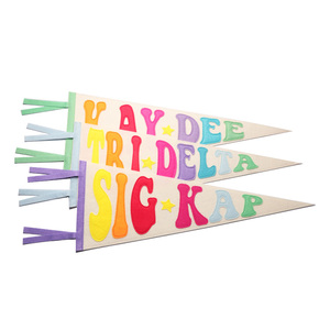 Bán buôn in logo cảm thấy biểu ngữ quảng cáo tùy chỉnh tam giác cảm thấy cờ hiệu - Product Image 6