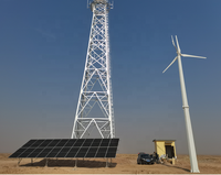 Kits de générateurs éoliens Alicosolar 5kw 8kw 10kw 30kw 50kw pour usage domestique, système d'énergie solaire, kit de générateur éolien et solaire