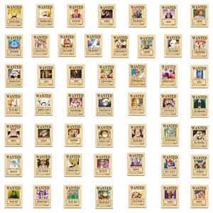 Nouvellement 50PCS Chapeau de paille jaunissant Pirates <span class=keywords><strong>One</strong></span> Pieces <span class=keywords><strong>Wanted</strong></span> <span class=keywords><strong>Poster</strong></span> - Product Image 4