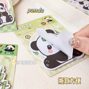 Panda Sticky <b>Notes</b> Custom Shape Paper Cute Memo Pad For Students Office Use - Product Image 3