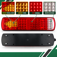 Feu arrière combiné HSSH 24V 87 LED pour camion lourd HOWO, en plastique, avec fonctions d'arrêt et de clignotement