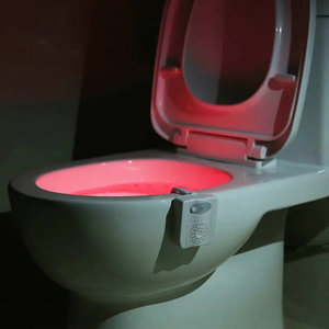 Veilleuse intelligente pour toilettes Veilleuse activée par le <span class=keywords><strong>mouvement</strong></span> Lumière changeante <span class=keywords><strong>de</strong></span> couleur Décoration <span class=keywords><strong>de</strong></span> salle <span class=keywords><strong>de</strong></span> bain Veilleuse LED <span class=keywords><strong>Lampe</strong></span> <span class=keywords><strong>de</strong></span> nuit - Product Image 1