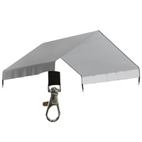 Clôture Modulaire en Gros avec Toit, Panneaux de Clôture de Jardin, Montage Facile, Housse de Poulailler en Tissu Oxford, Imperméable et Résistante aux UV pour Jardin Arrière-cour
