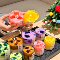 Eiskaffee-Aromatherapie Tassenförmige Duftkerze aus Gelee-Wachs für Heimdekoration & Geschenke, Bars, Thanksgiving & Ostern