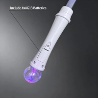 Großhandel Weihnachts-Lichtstab aus ABS mit Batterie, Prinzessinnen-Leuchtstab mit Schneeflocken-Design, LED-Sternstab für Kinder